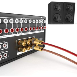 KabelDirekt - banana plug - 10 pairs - (plug connector for speaker cables up to 6mm², flexible connection of cables, hifi boxes, amplifiers, AV receivers, power amplifiers, sound and stereo systems)