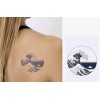 INKARTLINK Beach Waves INKARTLINK Temporary Tattoo Tattoos Great Wave Kanagawa