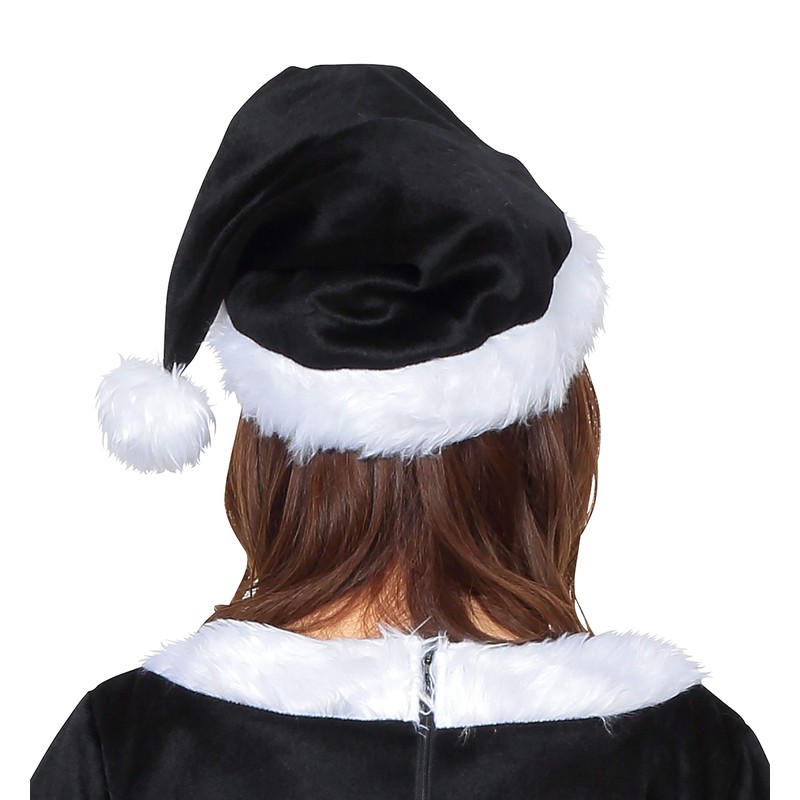 Clearstone Cosplay Christmas Santa Hat Unisex Black