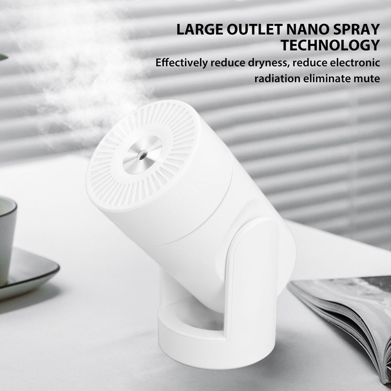 Portable Mini Humidifier Automatic Head Shaking Spray USB Cool Mist