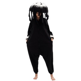 XIGUAGUO Inky Cap Mushroom Onesie Adult Mushroom Costume Fun and Comfy Adult Onesie for Women and Men