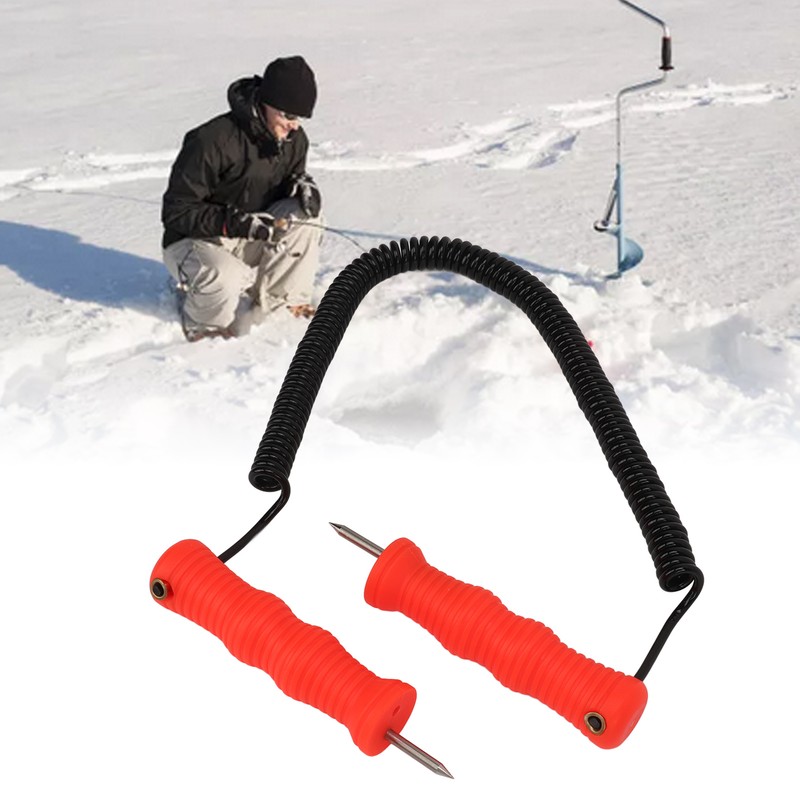 Ice Picks Kit Ergonomic Handle Stainless Steel Handheld Hanging Ice