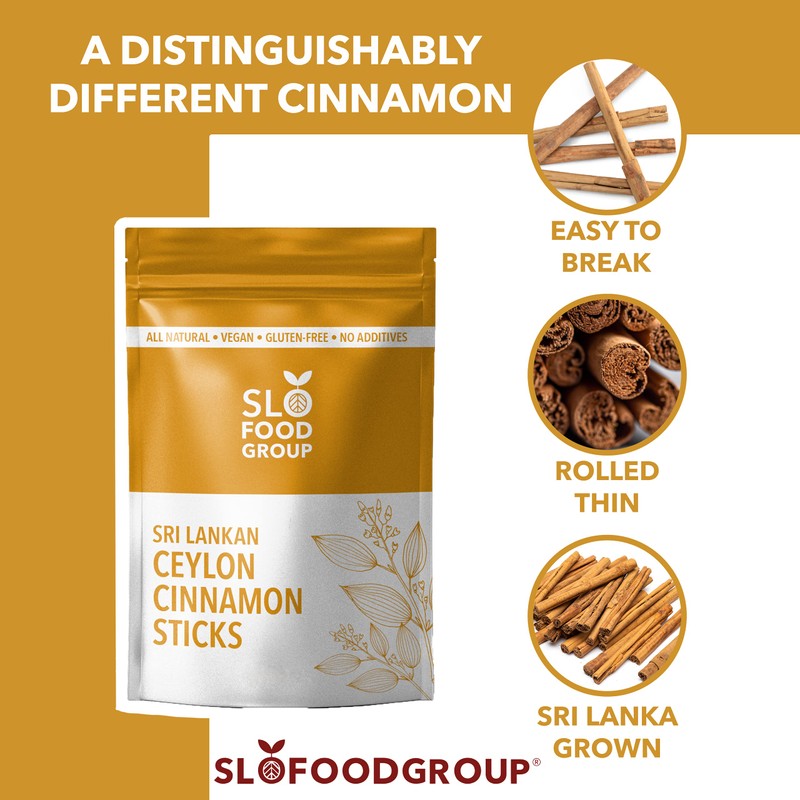 Slofoodgroup Ceylon Cinnamon Sticks - Pure Ceylon Cinnamon Quills 5