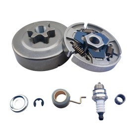 Clutch Assembly Fits 11231602001, Worm Gear Fits 11236407102,Compatible with STIHL 017 018 021 023 MS170 MS180 MS210 MS230 MS250 Clutch Kit, Fits 3/8 LP Pitch Spur Sprocket 11236402003, 11236402073,