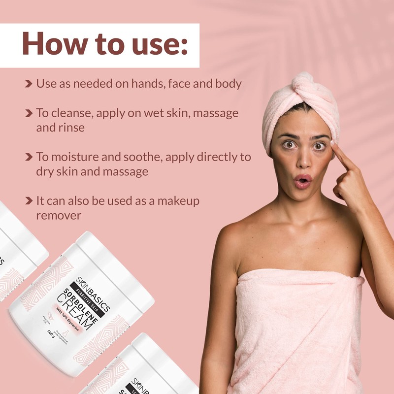 SKIN BASICS Sorbolene Cream with 10% Glycerine Jar 500g -
