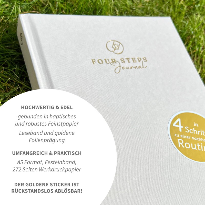 Four Steps Journal - Diary for a Sustainable Positive Routine,