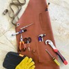 OLSON DEEPAK Leather Welding Work Apron with Tools Pockets,Heavy Duty
