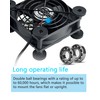 euroharry USB 120 mm Quiet Fan, 2-in-1, 6 Wind Speeds