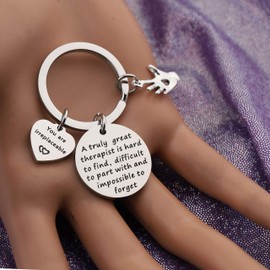 AKTAP Massage Therapy Gift Keychain Massage Therapist Appreciation Gifts With Healing Hand Charm Therapy School Student Gift