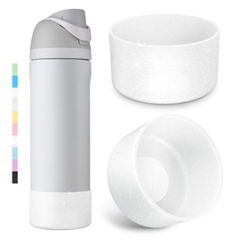 2PCS Glitter Silicone Boot for Owala Water Bottle 24 oz 32 oz 40 oz, Anti-Slip Protective Sleeve for Owala Twist,FreeSip and Flip Stainless Steel Water Bottle, BPA-Free, Dishwasher Safe, Accessories