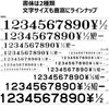 シャチハタ スタンプ 柄付ゴム印 連結式 数字セット GRN-4G ゴシック体 4号 印面4.0×3.2ミリ