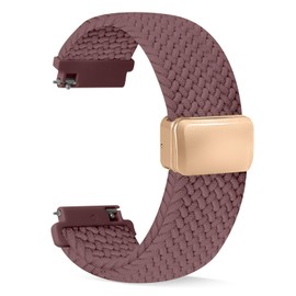 SIMYYO Nylon Magnetic Bands Quick Release Braided Nylon Watch Bands Stretchy Sport Replacement Strap for Men and Women 18mm 19mm 20mm 22mm