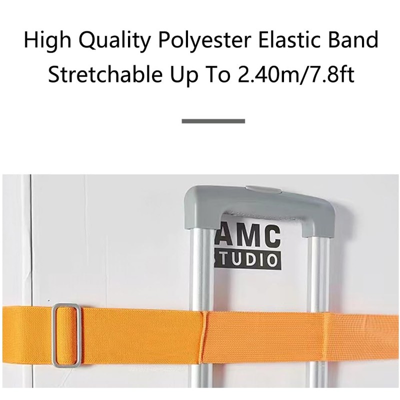 Luggage Straps for Suitcases, Adjustable Suitcase Belt Elastic Backpack Straps