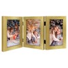 Frametory 5x7 Triple Picture Frames, Trifold Photos Frame Collage, Hinged