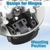 Dreyoo 50 Pcs Cabinet Restrictor Clips, 86 Degree Angle Restriction