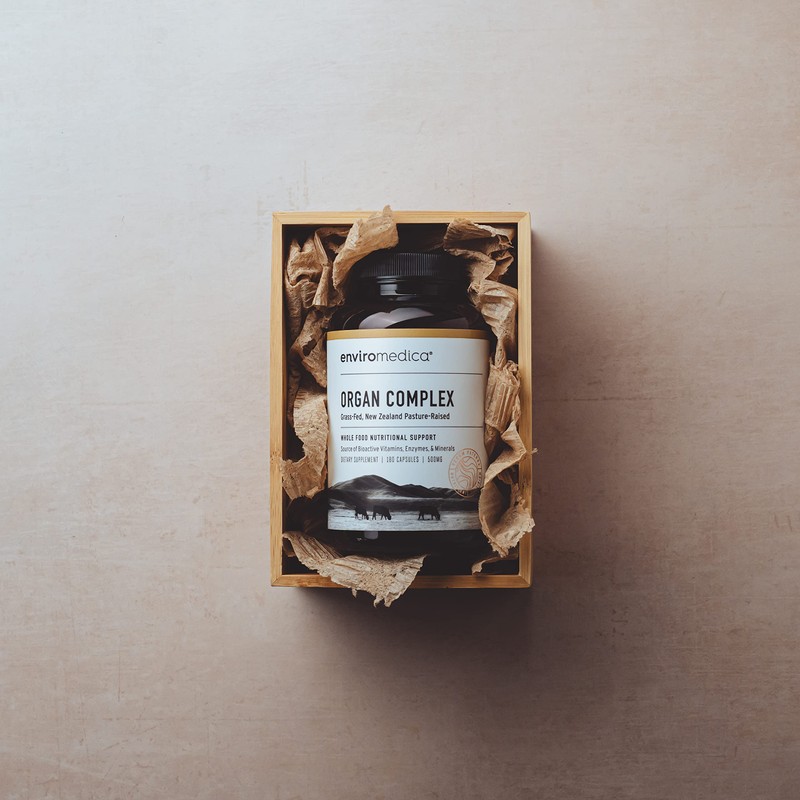 Enviromedica Grass-Fed Organ Complex: Freeze-Dried Beef Liver, Kidney, Heart, and