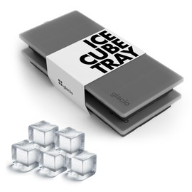glacio Ice Cube Tray – Small Silicone Molds with Lids, BPA-Free and Flexible for Cocktails and Beverages – Set of 2