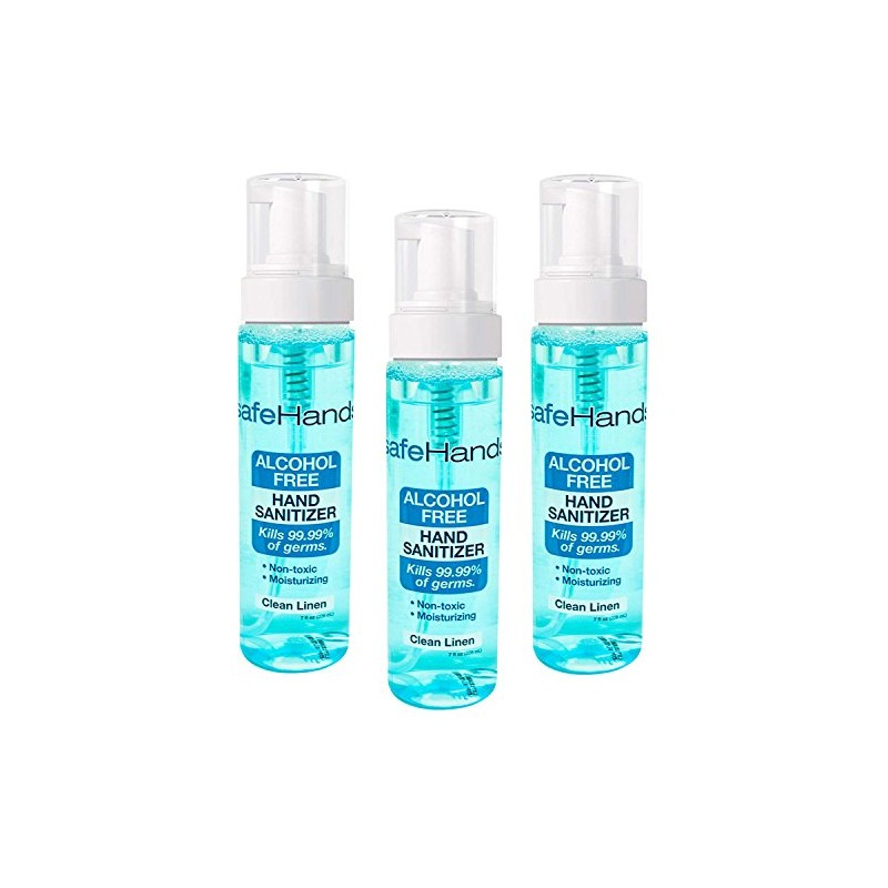 SafeHands #1 Alcohol Free Foam Hand Sanitizer Brand, Clean Linen,