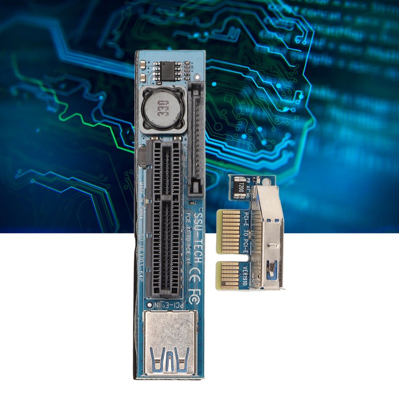 PCIE Extension Cable Integrated Power Supply Gold Plated Contacts Fine