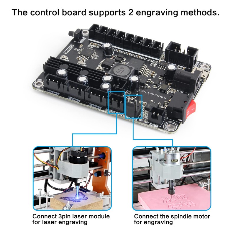 RATTMMOTOR 3-Axis Update GRBL 1.1f CNC Controller with Emergency and