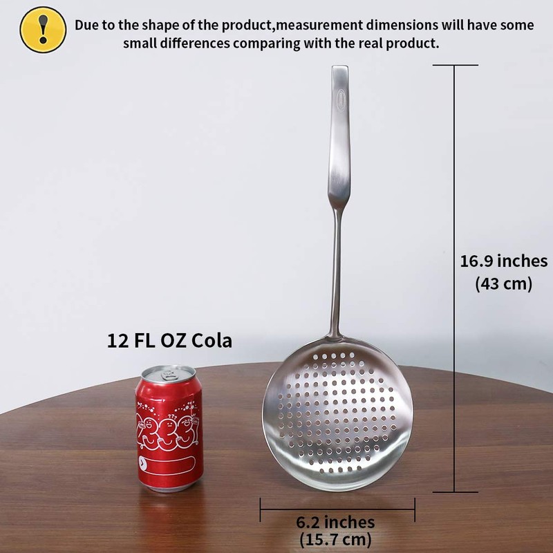 Newness Slotted Spoon, [Rustproof, Integral Forming, Durable] 304 Stainless Steel