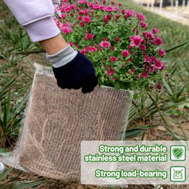 Aulock 5 Gallon Plant Root Protector for Gopher Voles Moles, 8 Pack Stainless Steel Guard Baskets Cages