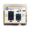 QSJ 8 Pack Black Flat Mending Plate 3.15x1.57‘’ & 2.36x1.49'',
