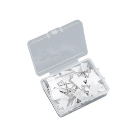 100 Pcs Small Flag Push Pins Travel Map Push Pins World Map Thumbtacks Notice Board Drawing Pins Decorative Marking Thumb Tacks with Storage Case for Home Office White