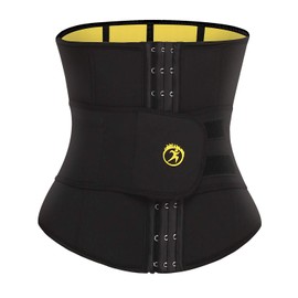 SEXYWG Slimming Belt Women's Sweat Waist Trimmer Abdominal Trainer Sweat Belt Neoprene Belly Training Device Waist Belt, black