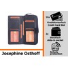 Josephine Osthoff Bremen Compact Genuine Leather Wallet with RFID Protection,