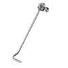 Hook and Eye Latch 8 Inch Silver Cabin Hook Outside