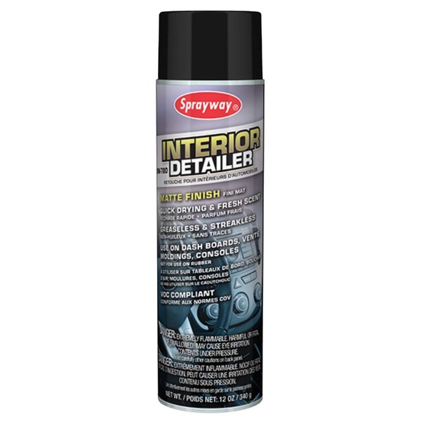 Sprayway SW780 Interior Detailer, 12 oz