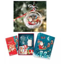BOX CANDIY Totally Santa Toy Make Your Own Santa Sleigh Christmas Ornament Craft Set in Box