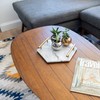 White Marble Tray with Gold Handles - Real Marble Perfume
