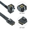 10Gtek® Mini SAS SFF-8643 to SFF-8087 Cable, Right Angle to