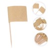FELTECHELECTR 200pcs Brown Toothpick Flags: Cupcake Picks for Appetizers Desserts