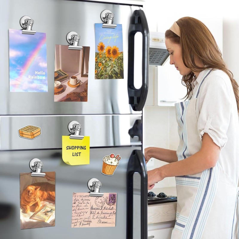 20Pcs Strong Magnetic Clips for Refrigerator, Heavy Duty Fridge Magnets