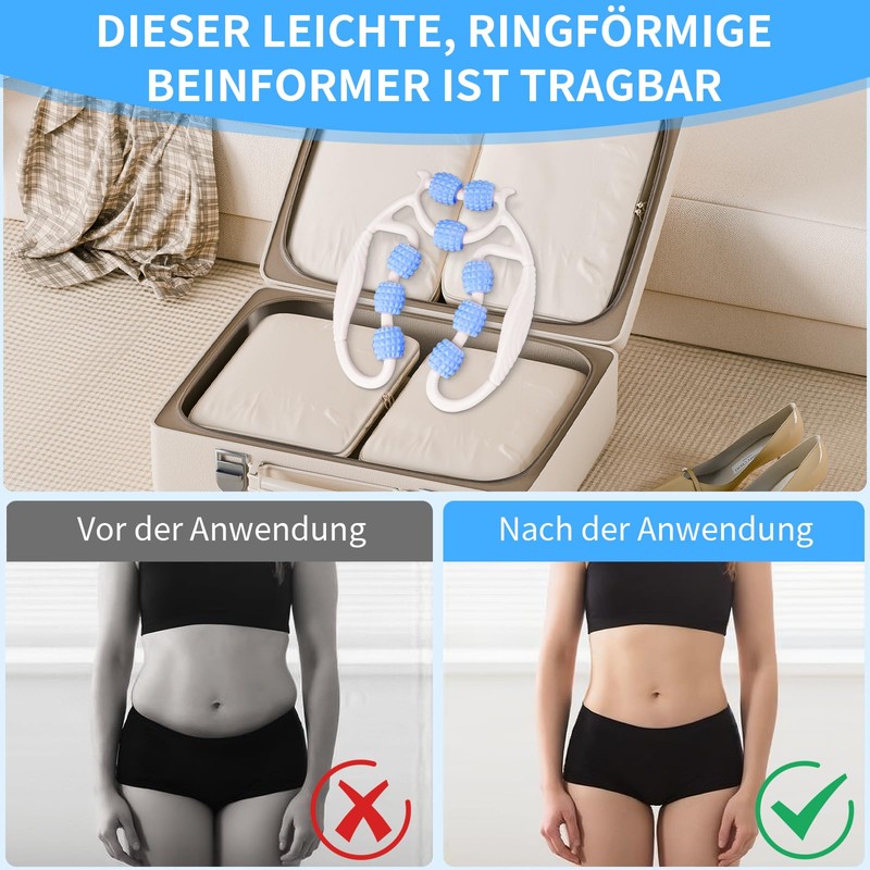 Massager, Massage Roller Legs, Massage Roller with Handle Leg, Manual