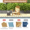 Tangkula Oversized Adirondack Chair, Patio Lounge Chairs w/Adjustable Cup Holder,