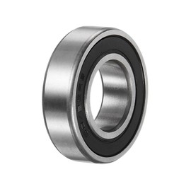 sourcing map 60/22-2RS Deep Groove Ball Bearing, 22mm x 44mm x 12mm High Carbon Chrome Steel Z1 Double Rubberised Bearing
