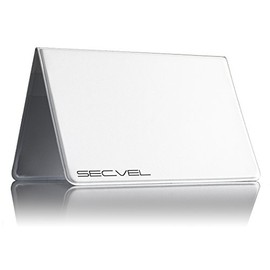 SECVEL card protection wallet 'Comfort' – Protection against RFID/NFC & magnetic fields - White (for 2 to 4 cards)