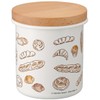 Skater ENC8-A Enameled Canister, Wooden Lid, 25.5 fl oz (750