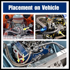 Hihaha AN6 3 Meters Braided PTFE Stainless Steel Car Oil Fuel Gas Line Hose Durable Material