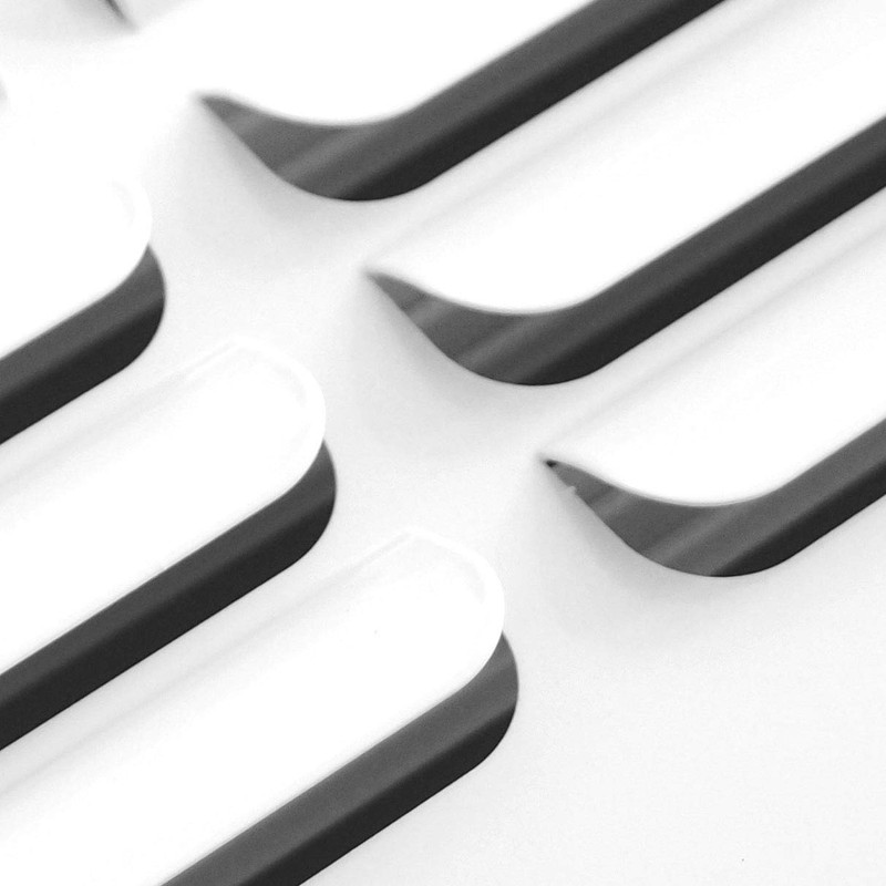 12" X 4" 3-Way Fixed Curved Blade AIR Supply Diffuser