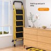 5 Step Ladder with Handrails, 300 lbs Capacity Folding Step