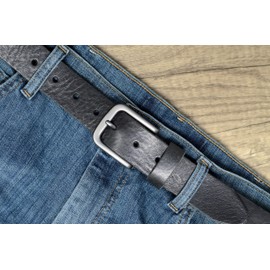 Ashford Ridge Italian Full Grain Leather 34mm Belt Made in England - Black 2XL