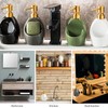 SHIIANN Green Ceramic Soap Dispenser with Sponge Holder – Refillable