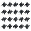 TAODAN 20PCS Badge ID Strap Thin Pull Buckle 25mm Plastic