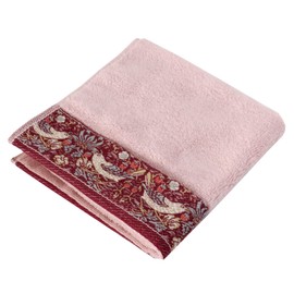 Nishikawa TT38600030P Hand Towel, Pink Hand Towel (Wash Towel), Morris Gallery, Strawberry Thief Pattern, Made in Japan, 100% Cotton