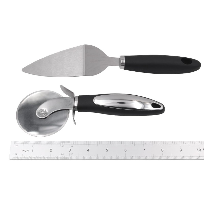 2 PCS Pizza Cutter Wheel Stainless Steel Pizza Wheel Cutter